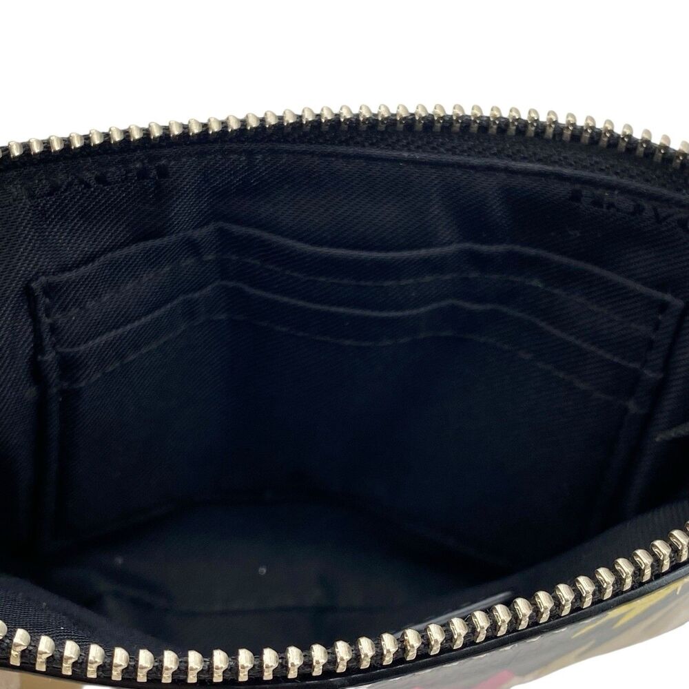 Coach Hawk Feather Print Crossgrain Leather Corner Zip Wristlet‎ - Picture 6 of 14